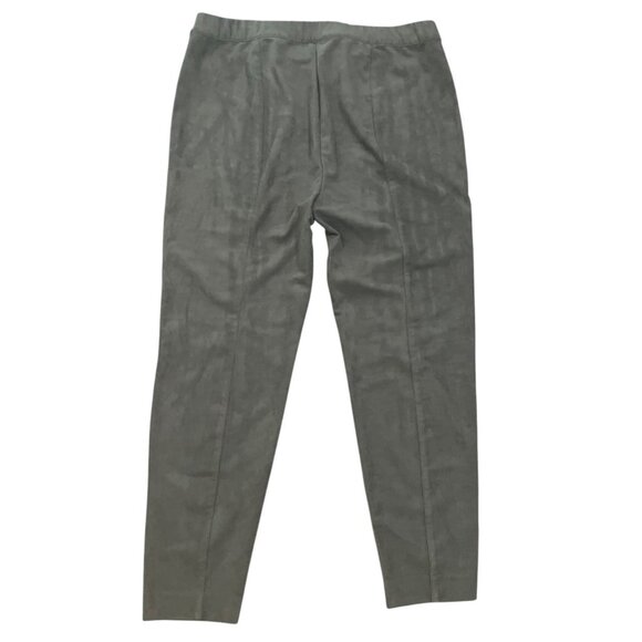Talbots Womens Gray Pull-On Suede-Like Stretch Pants Size 14 Comfort Stretch - Picture 3 of 5